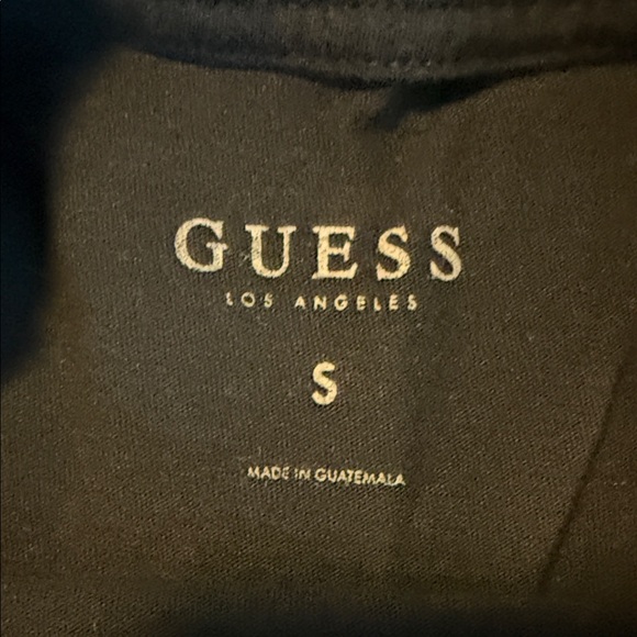 Guess Black T-Shirt with Red and White Floral Design - Picture 2 of 2